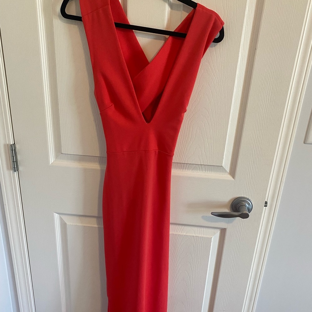 Windsor Red/Coral Maxi Dress - Size S